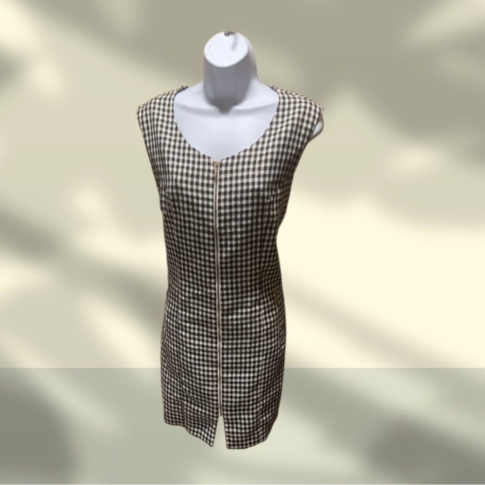Black and White Checkered Women's dress
